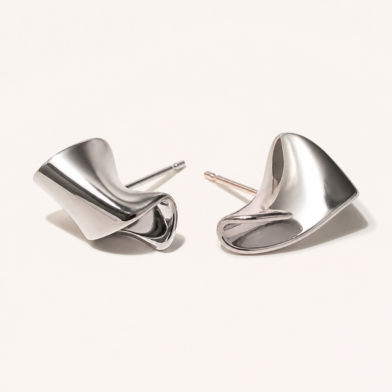 Folded Ribbon Studs