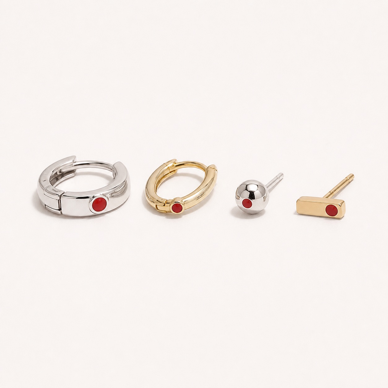 Red Dot Ear Stack
