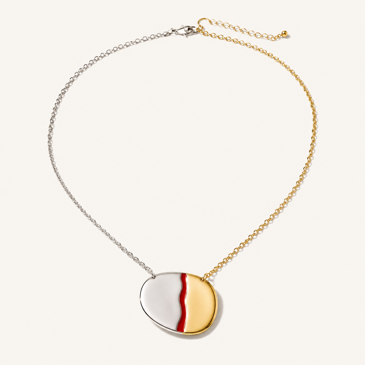 Split Enamel Necklace