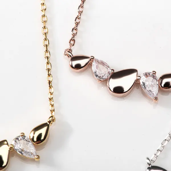 Crystal Teardrop Necklace