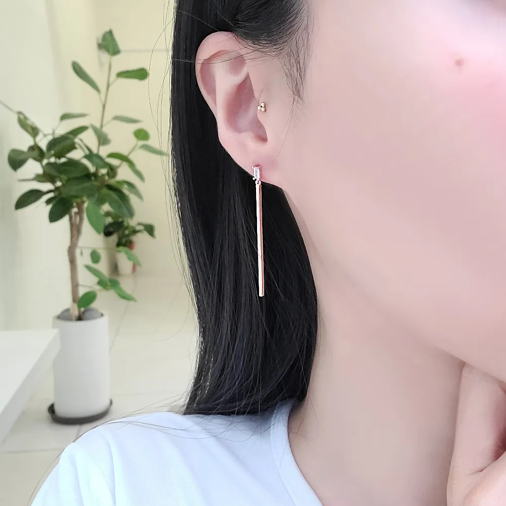 Square Crystal Bar Drops detail 3