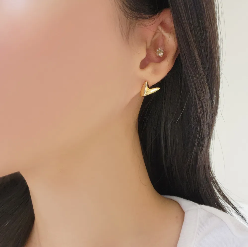 Bold Heart Earrings detail 2
