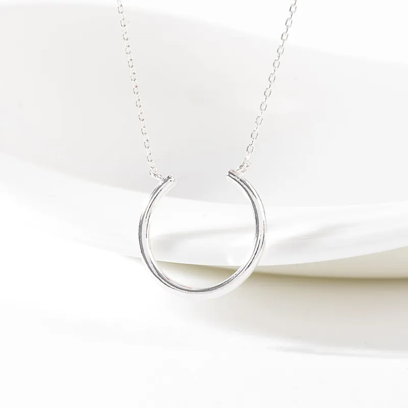 Bold U Ring Necklace — view 1