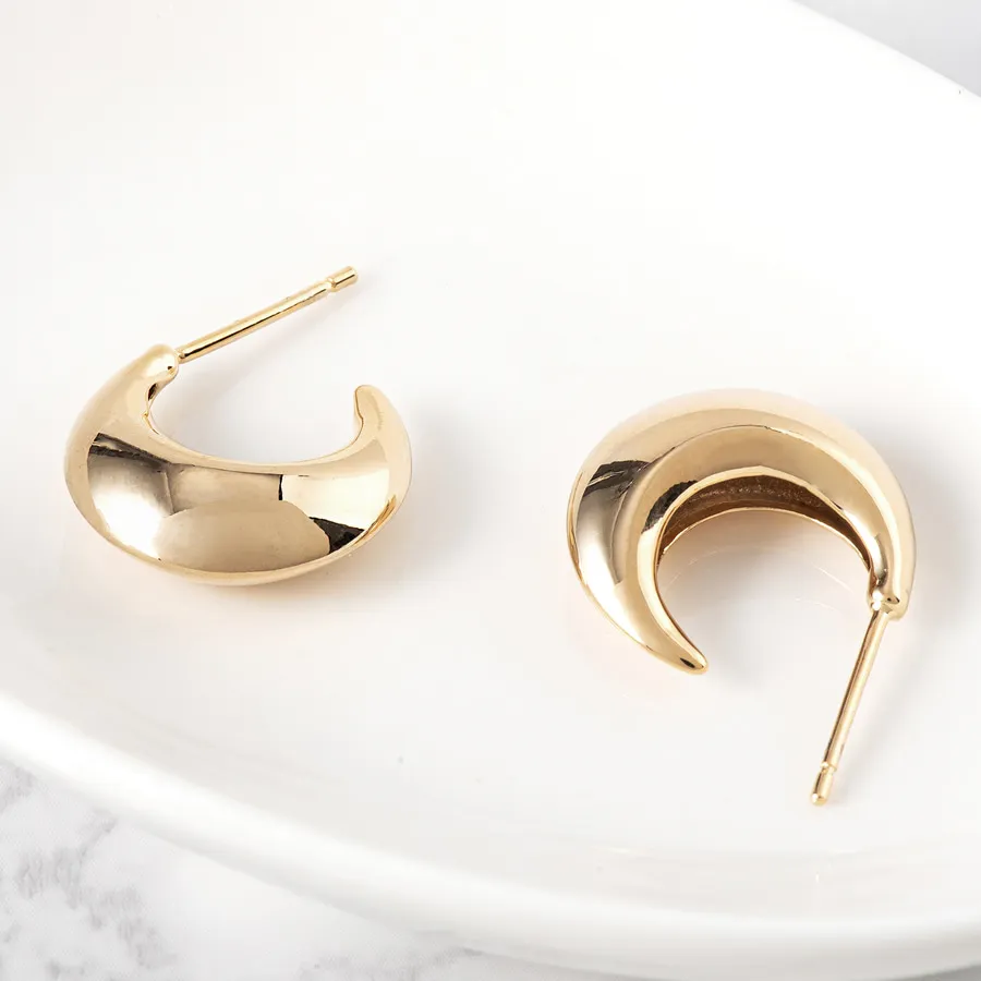 Bold Crescent Hoops — view 1