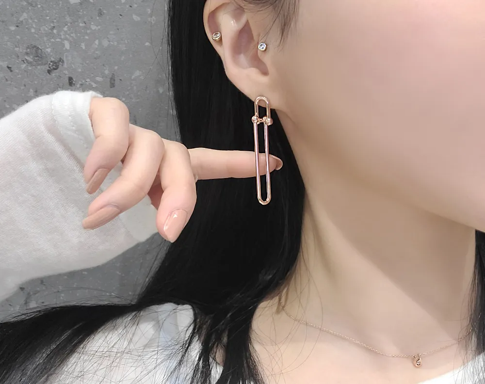 Link Chain Earrings detail 2