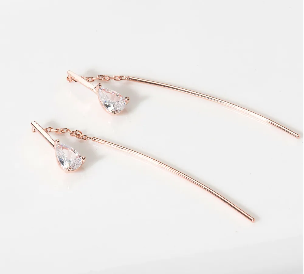 Crystal Teardrop Earrings detail 3
