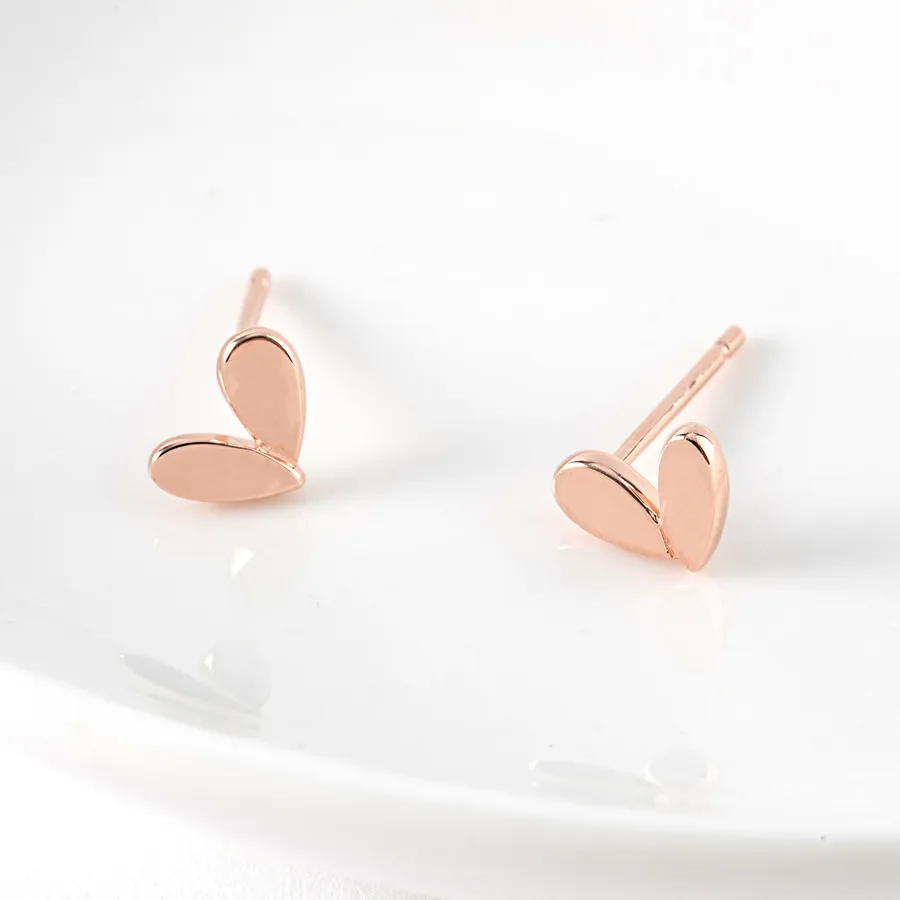 Mini Heart Earrings — view 1