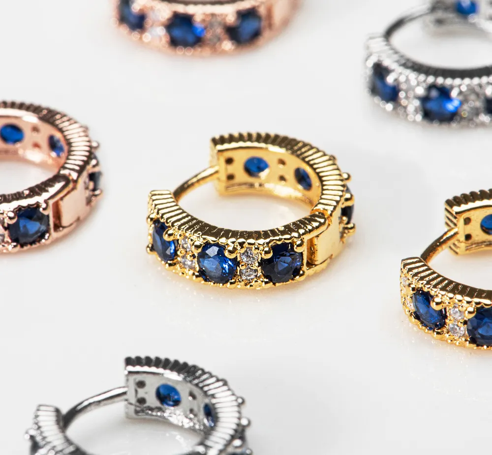 Blue Crystal Huggies detail 2
