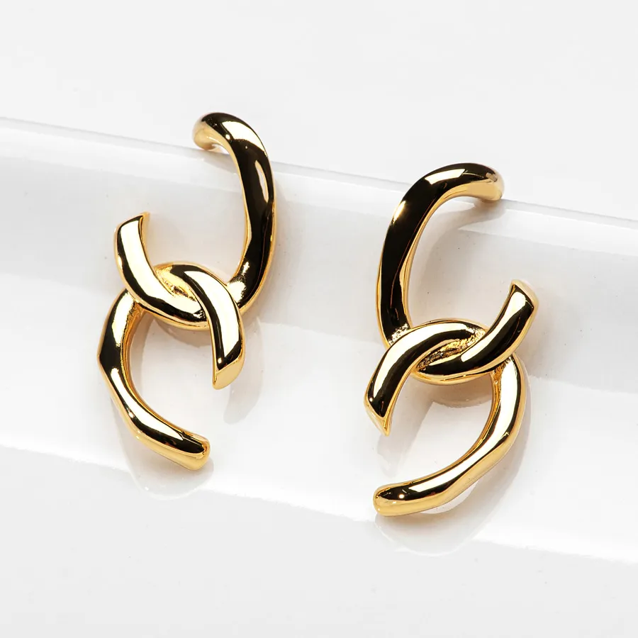 Chain Drop Earrings — view 1
