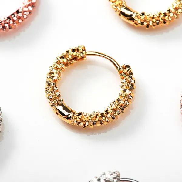 Faceted Disc Huggies