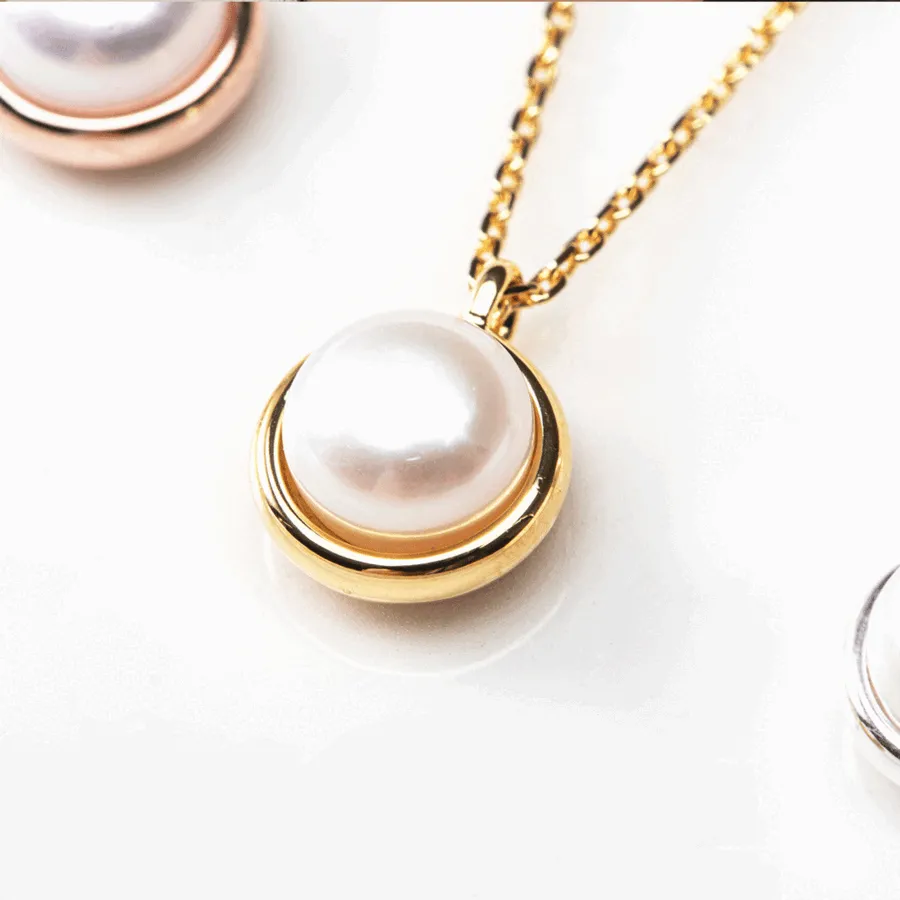 Flat Freshwater Pearl Necklace — view 1