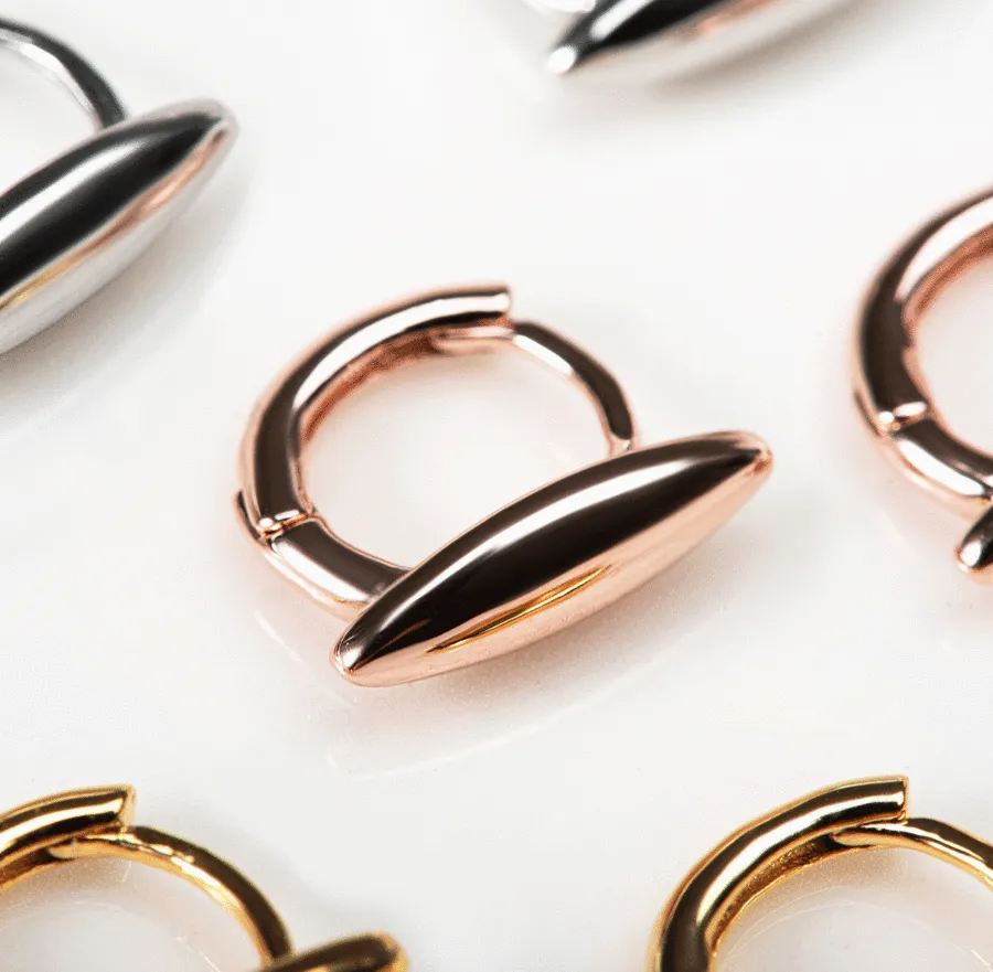 Pointed Oval Huggies — view 1