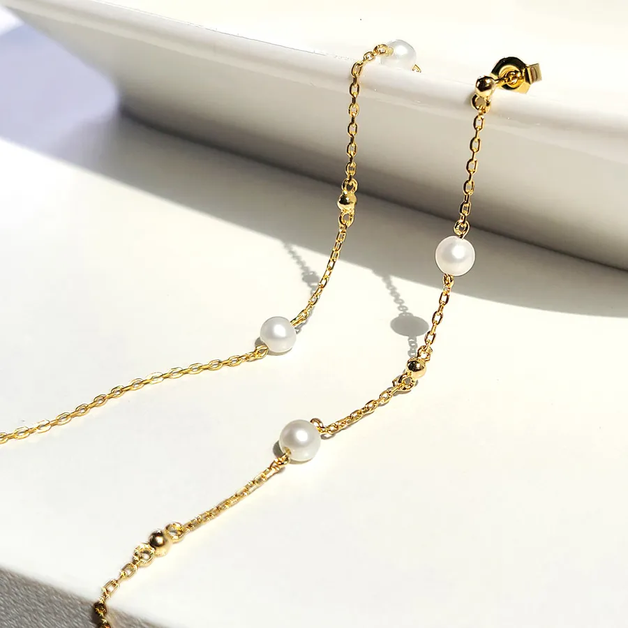 Asymmetric Pearl Long Drops — view 1