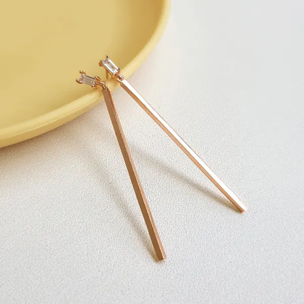 Square Crystal Bar Drops