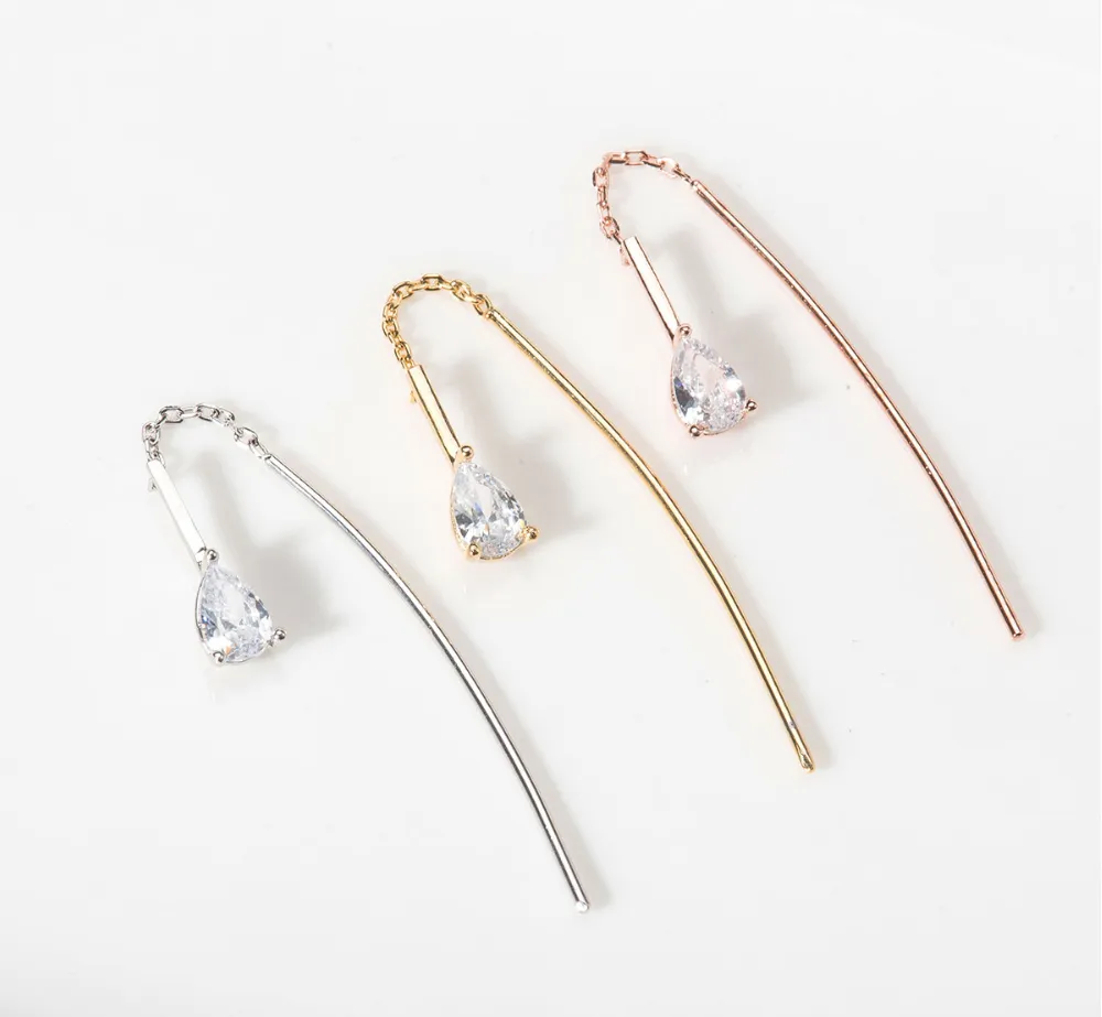 Crystal Teardrop Earrings detail 4