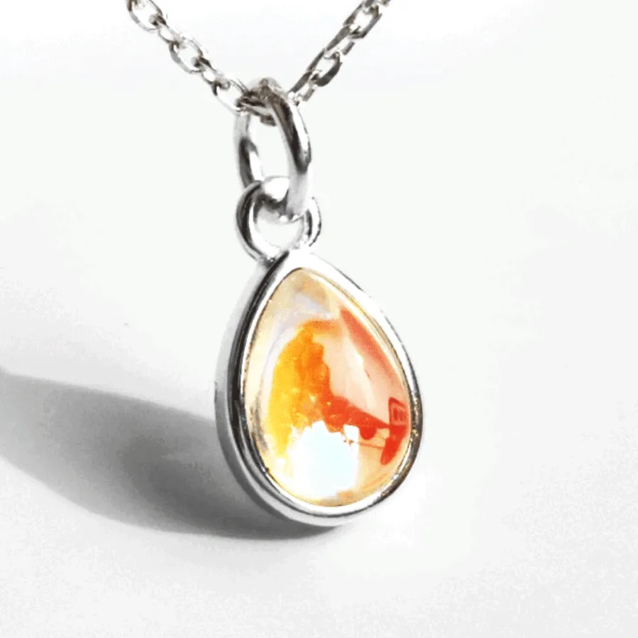 Moonstone Teardrop Necklace — view 1