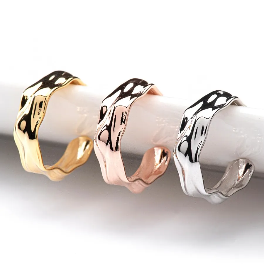 Hammered Half Hoops — view 1